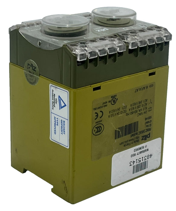 PILZ PSWZ 24VAC Safety Relay Pswz X1P 24VAC 2n/o 751104 Dual Channel E-Stop
