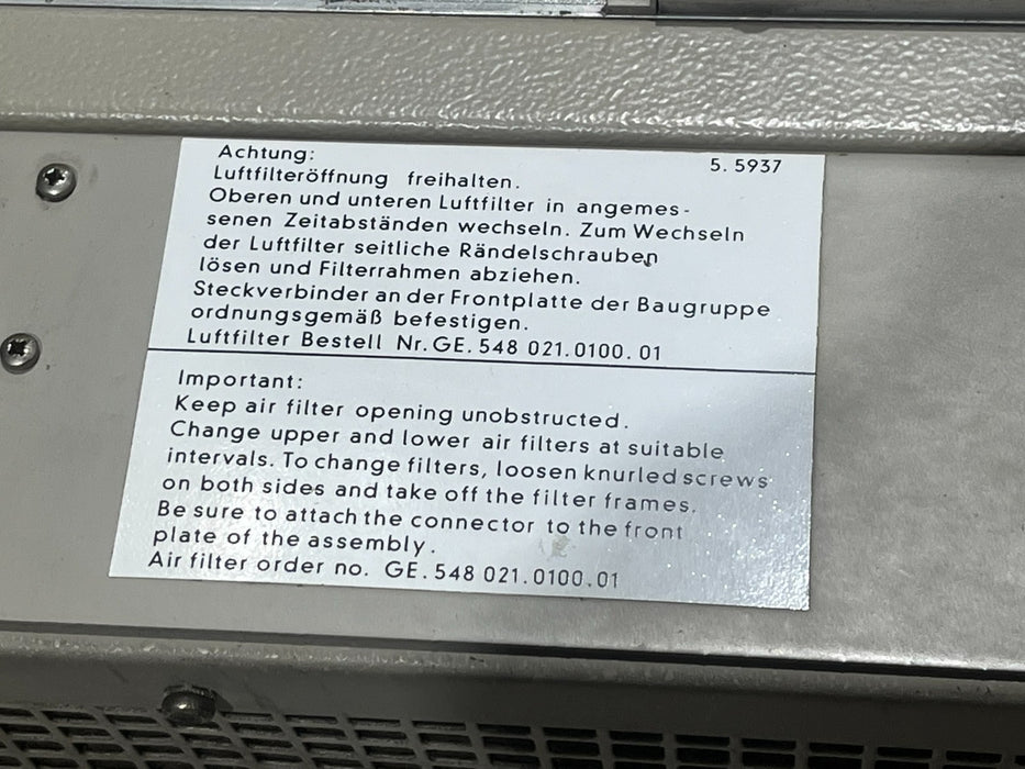 SIEMENS SINUMERIK  OPERATOR CONSOLE *FOR PARTS* GE. 548 021.7128.04