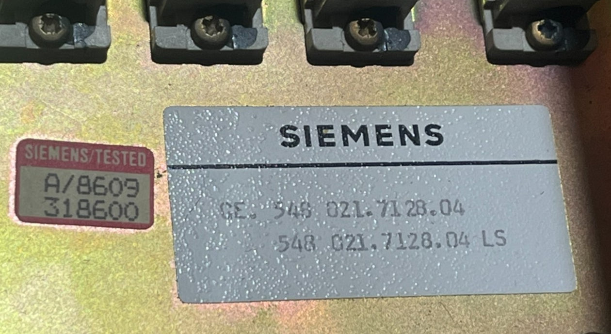 SIEMENS SINUMERIK  OPERATOR CONSOLE *FOR PARTS* GE. 548 021.7128.04