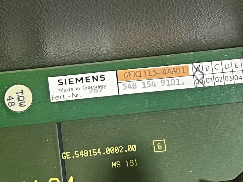 SIEMENS SINUMERIK  OPERATOR CONSOLE *FOR PARTS* GE. 548 021.7128.04