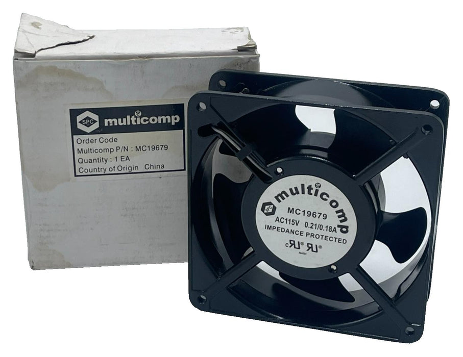MULTICOMP MC19679 Axial Fan 120x120x38mm 115VAC Ball Bearing Cooling Fan 115V