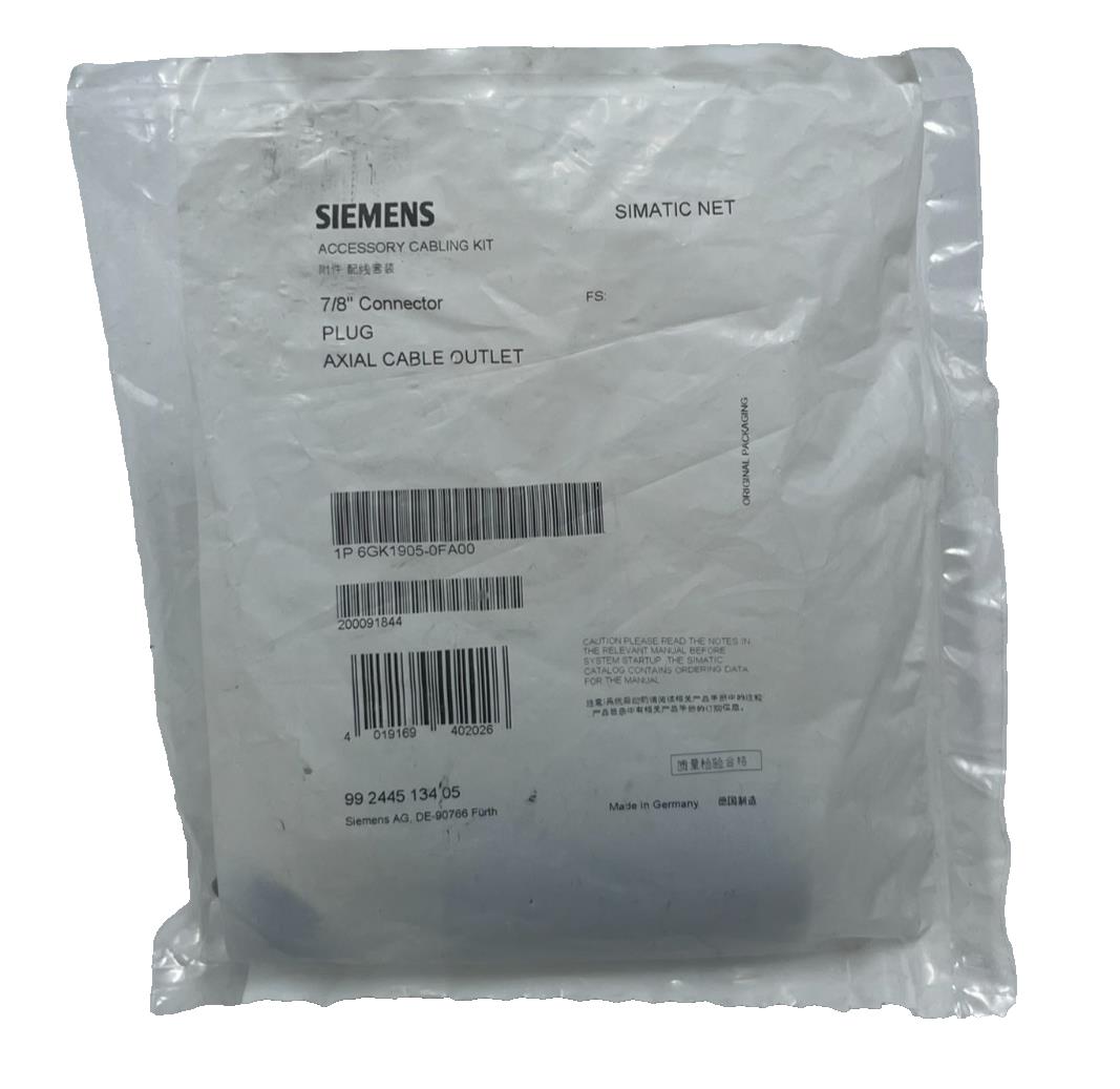 SIEMENS 6GK1905-0FA00 7/8" Male Connector Plug Field Assembly Profibus Profinet