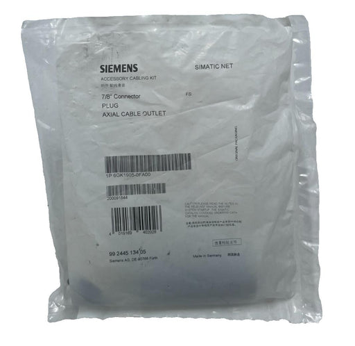 SIEMENS 6GK1905-0FA00 7/8" Male Connector Plug Field Assembly Profibus Profinet