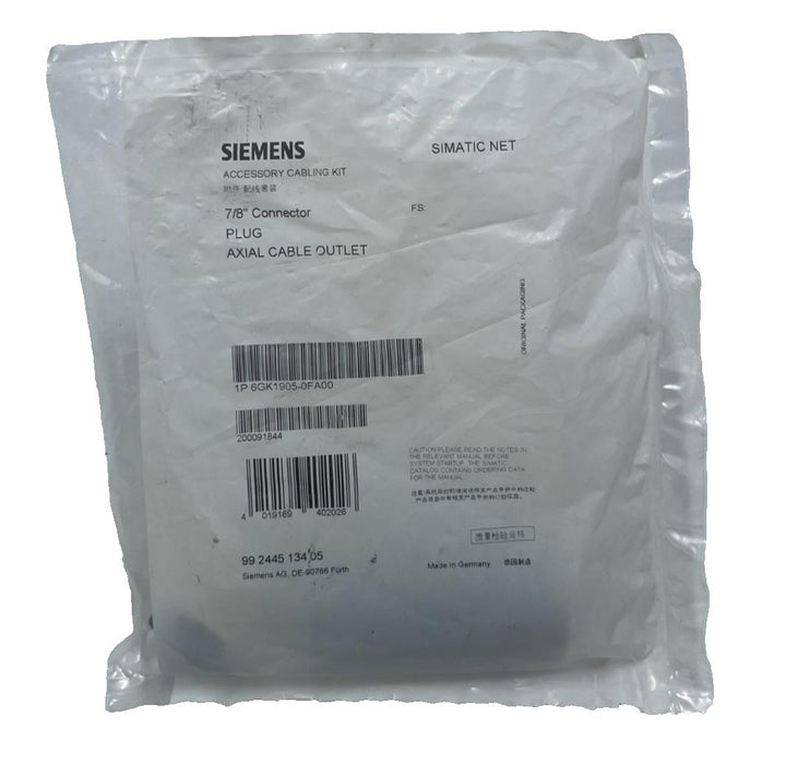 SIEMENS 6GK1905-0FA00 7/8" Male Connector Plug Field Assembly Profibus Profinet