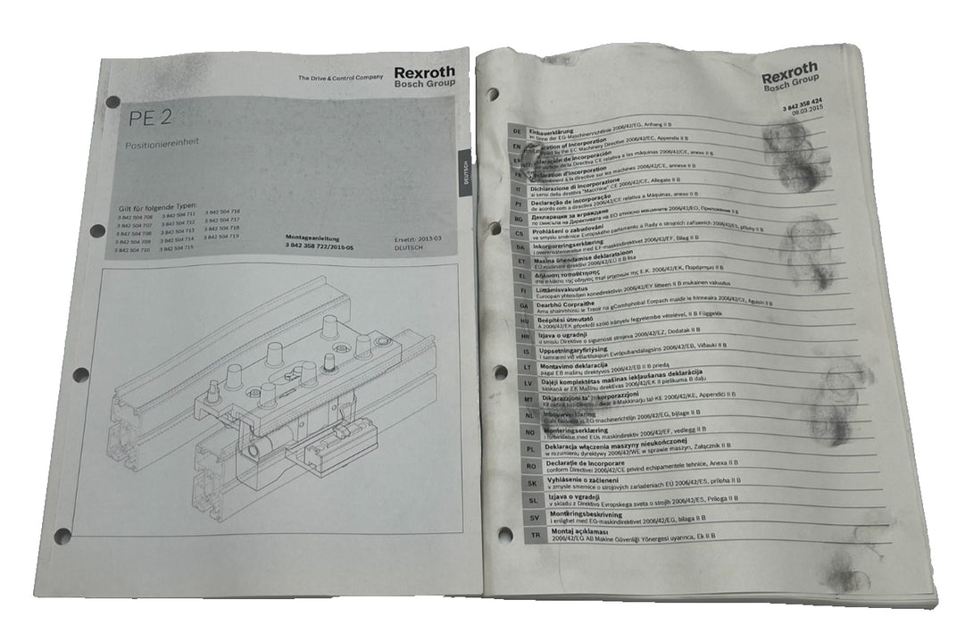 NEW Rexroth 3842504712 Manual Positioning Unit Single Axis System Aluminum