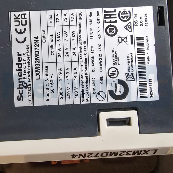 Schneider Electric LXM32MD72N4 Lexium 32 Servo Drive 72A 3-PH 208-480V 7kW NSMP