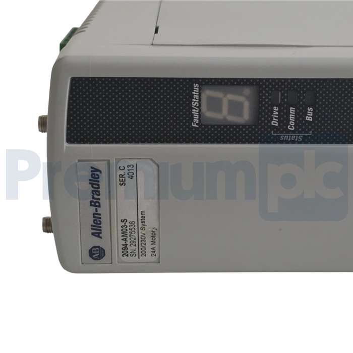 Allen Bradley 2094-AM03-S /C Kinetix 6000 Axis Module 24A 230V 5.5kW 2094AM03S