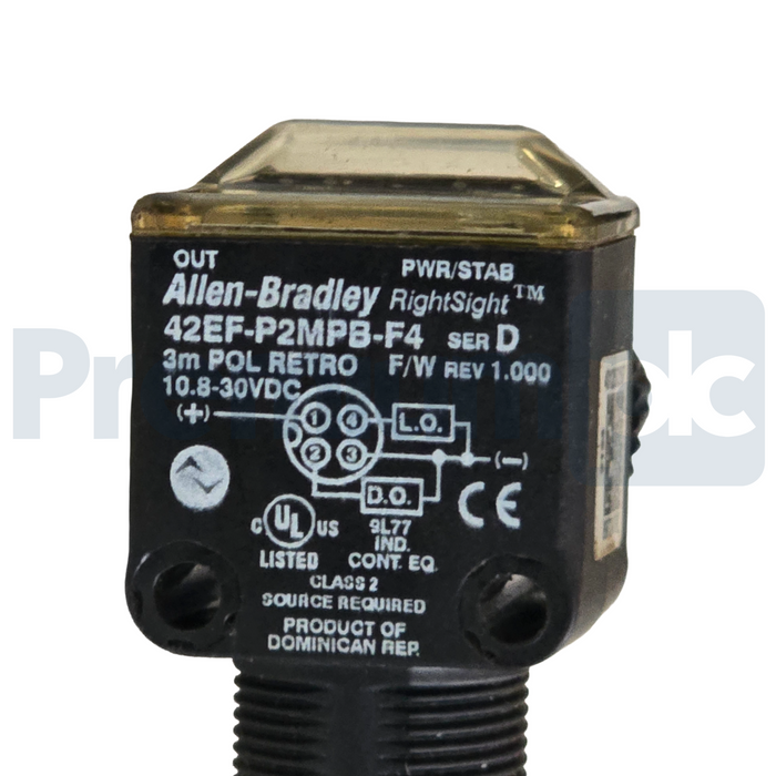 Allen-Bradley 42EF-R2MPB-F4 & 42EF-P2MPB-F4 /D RightSight Photoelectric Sensors