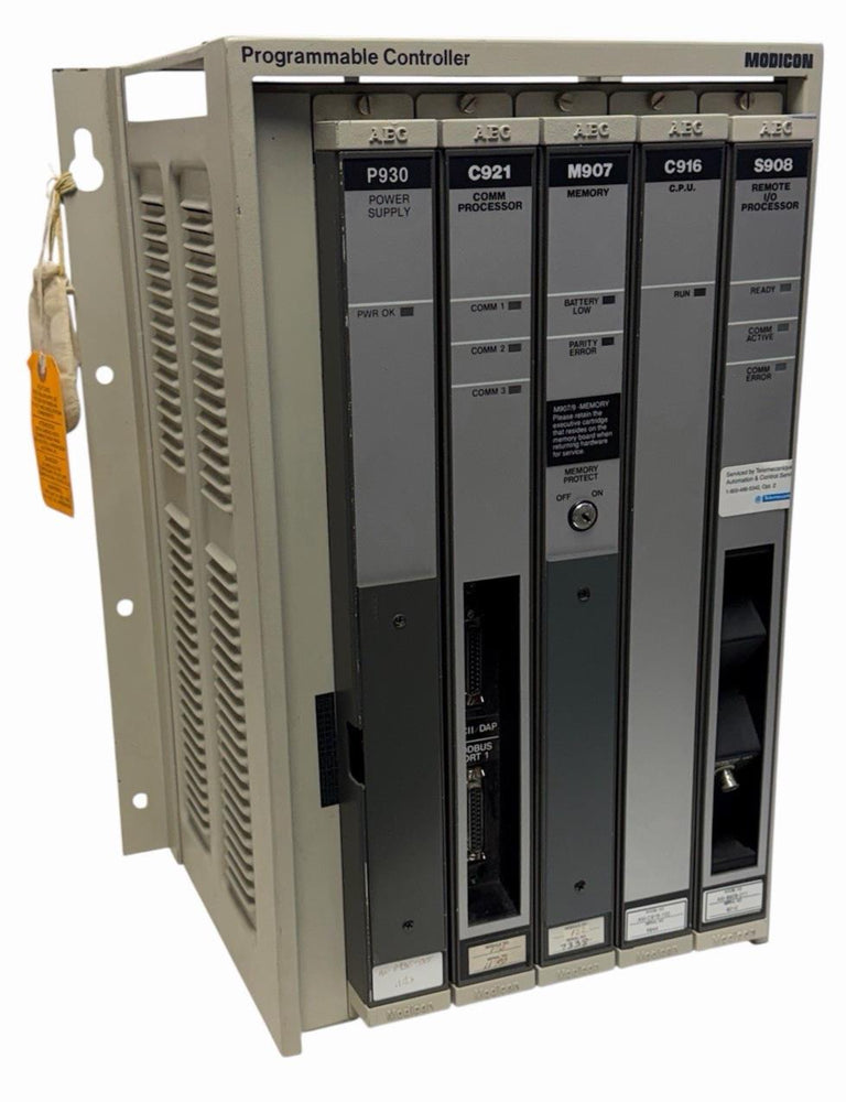 MODICON P5-984B-832 Programmable Controller 984 Series 5-Slot PLC Rack P5984B832