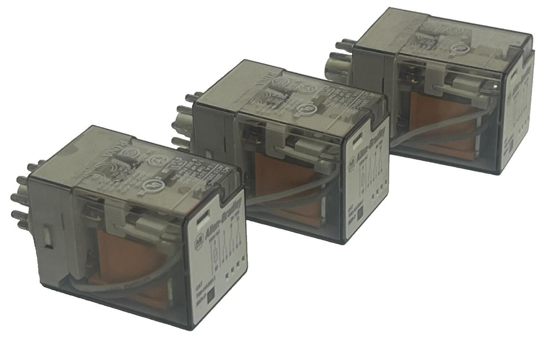 LOT OF 3 ALLEN-BRADLEY 700-HA33A1 SER. D CONTROL RELAY 3 N.O. 3 N.C.