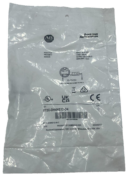 ALLEN-BRADLEY 872C-DH4NE12-D4 /C Inductive Proximity Sensor 12mm Diameter NSFS