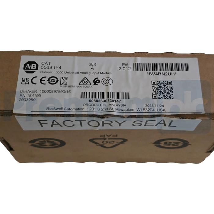 Allen-Bradley 5069-IY4 /A CompactLogix 5000 I/O Analog Input Module 4CH NSMP