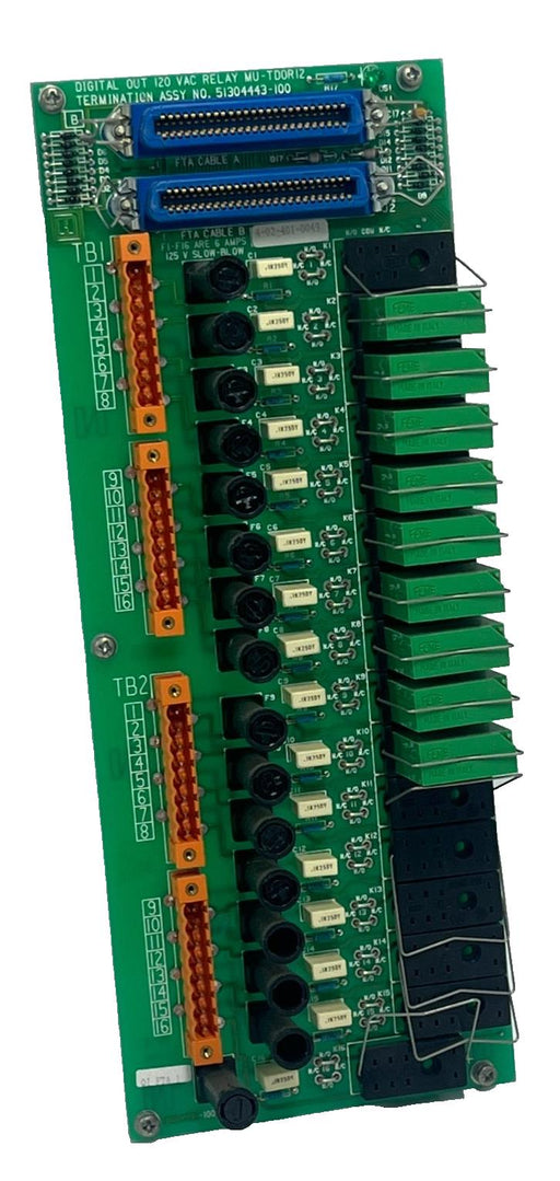 HONEYWELL 51304443-100 Relay Output Board w/ (9) 51190528-100 Relays TDC 3000