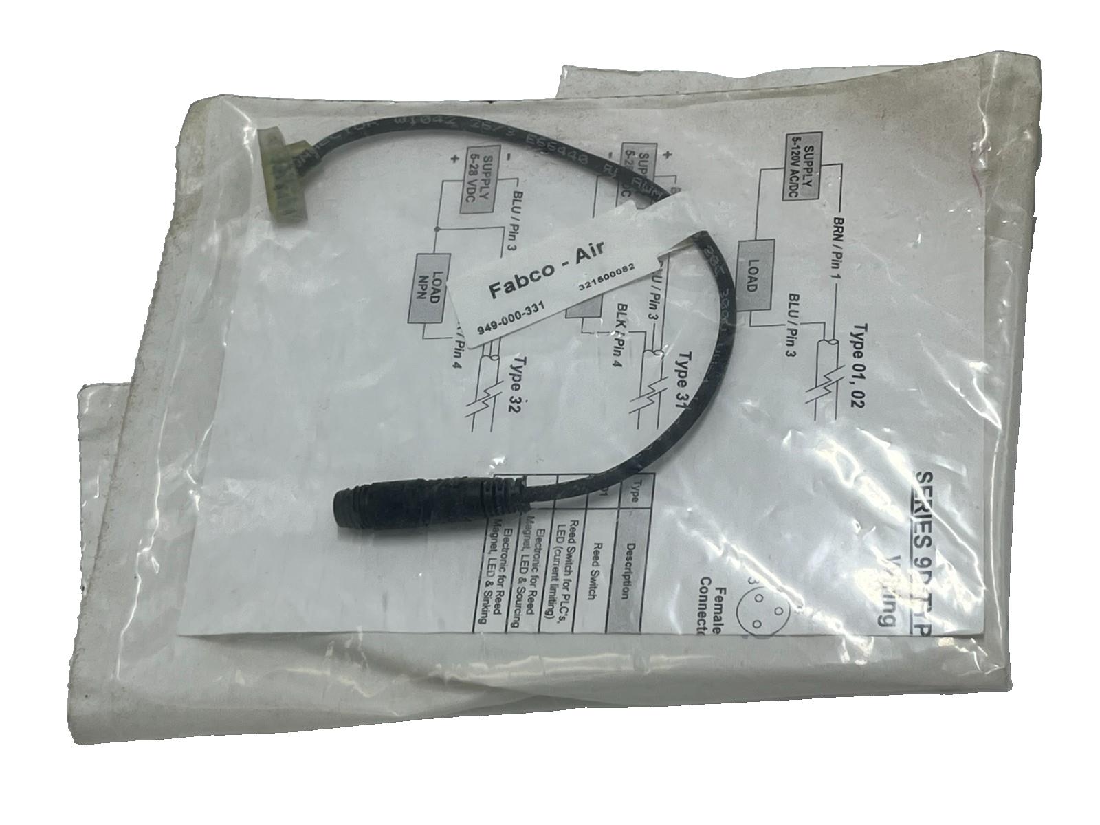 FABCO-AIR 949-000-331 Magnetic Piston Sensor Reed Switch LED 6-24VDC NPN/PNP