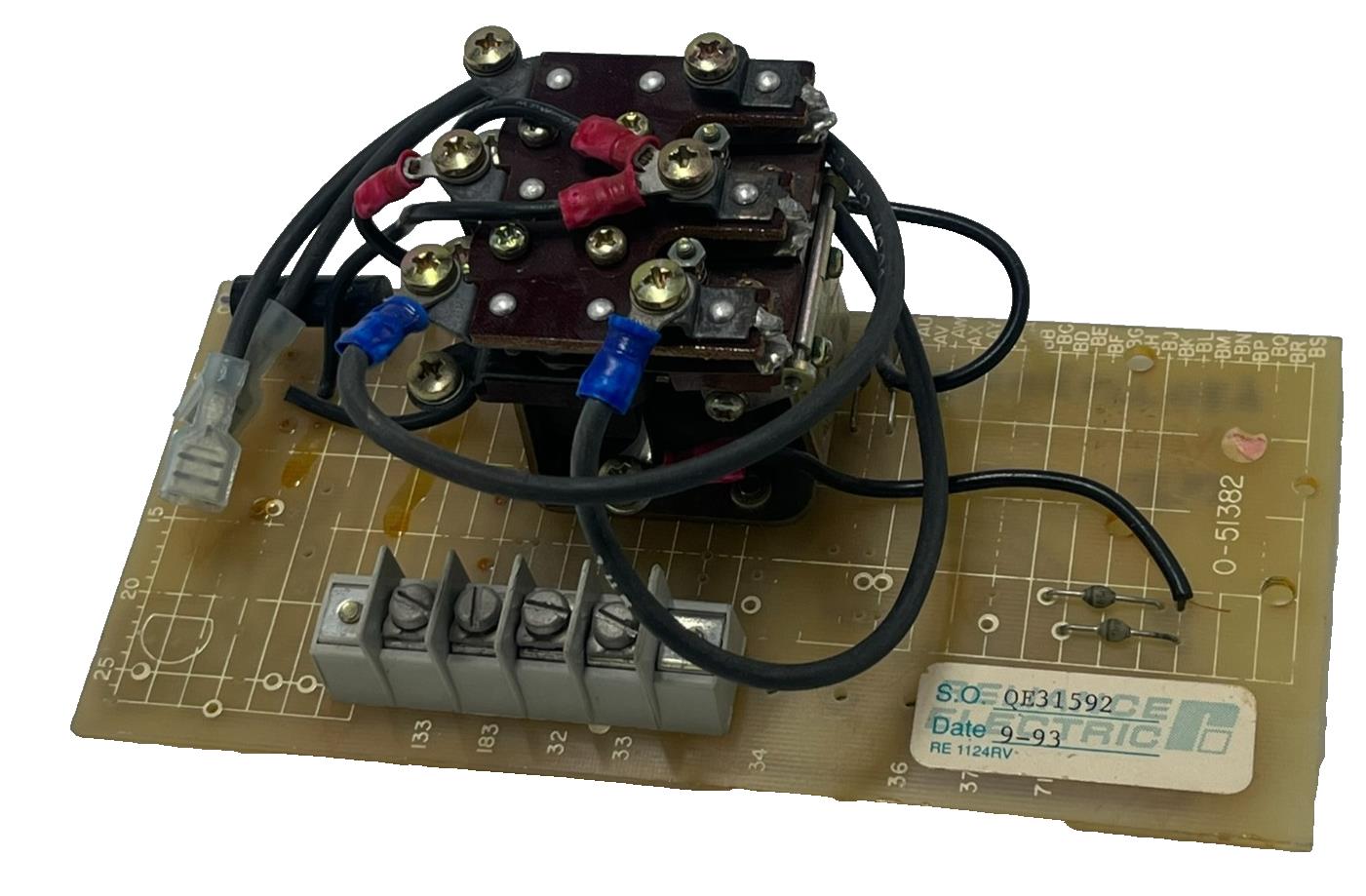 RELIANCE ELECTRIC 0-51382-2 Relay Circuit Board Non-Reversing 0513822