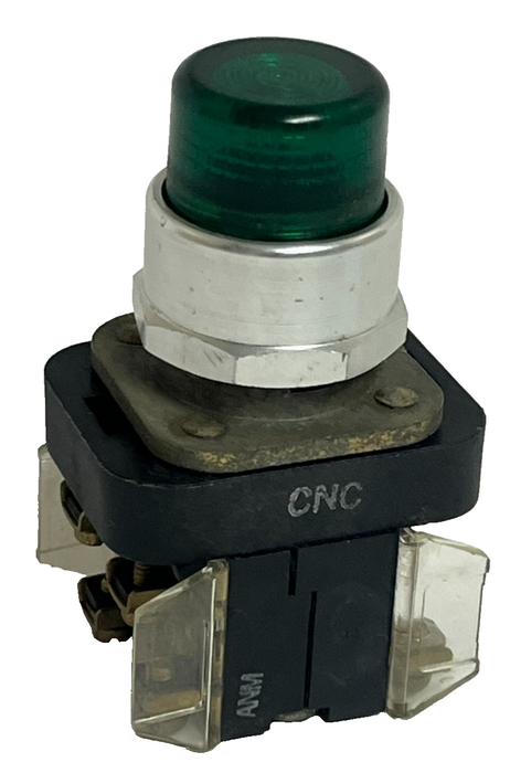 Allen-Bradley 800T-QB10 Ser T Green Illuminated Push Button - 120V AC/DC - 30mm