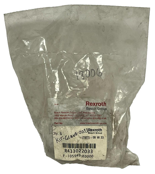 Aventics Bosch Rexroth R433022033 Rod Cartridge Bearing Kit - 2.5" Rod - Buna-N