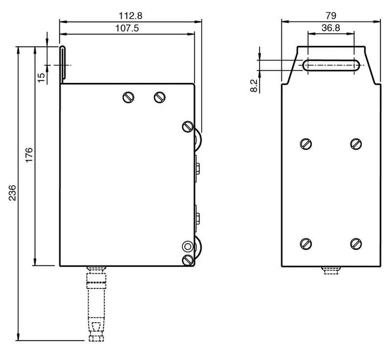 Pepperl+Fuchs WCS2-GT09-P1-C | 184047 WCS2 Guiding Trolley Powder-Coated NSMP