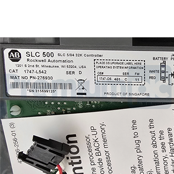 Allen Bradley 1747-L542 /D SLC 500 5/04 Controller 32K Memory 1747L542 NSMP 2023