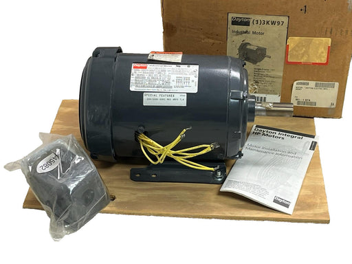 Dayton 3KW97A Industrial Motor 2 HP 1735 RPM 3-Phase 208-230/460V TEFC