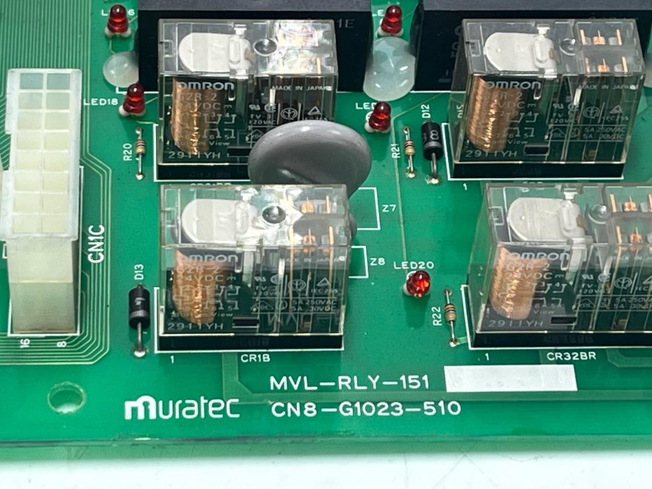 Muratec MVL-RLY-151 Circuit Board CN8-G1023-510 | Murata Machinery Relay Card