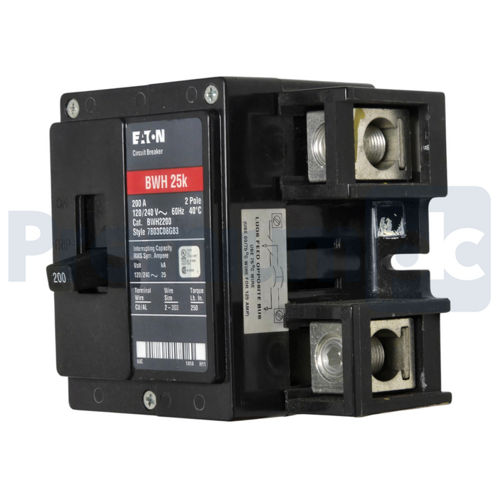 Eaton Cutler-Hammer BWH2200 BR Main Circuit Breaker 200A 2P 120/240V 25kA NSNP