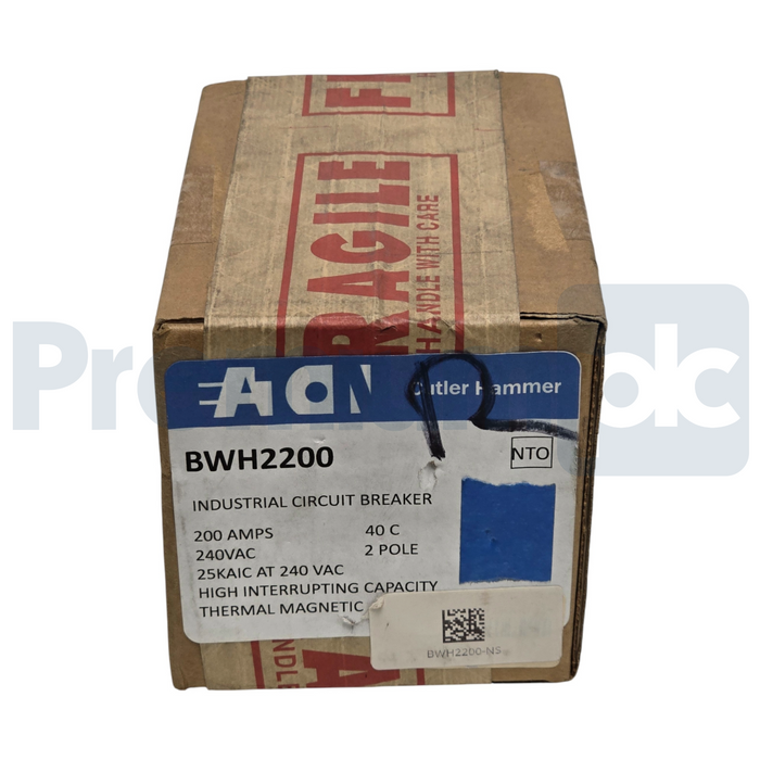 Eaton Cutler-Hammer BWH2200 BR Main Circuit Breaker 200A 2P 120/240V 25kA NSNP