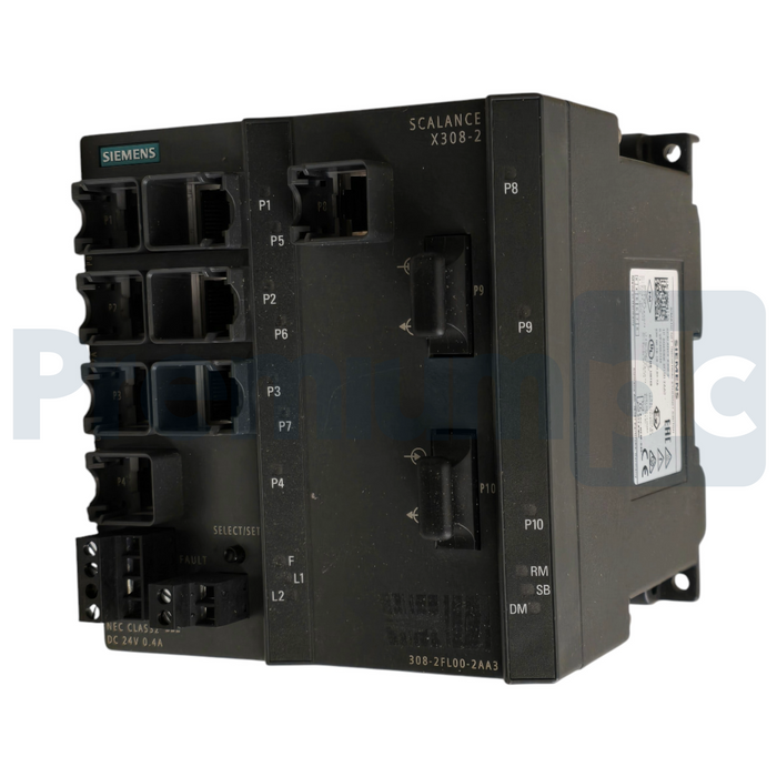 Siemens 6GK5308-2FL00-2AA3 SCALANCE X308-2 Managed IE Switch 10-Port 1GB MM NUPI