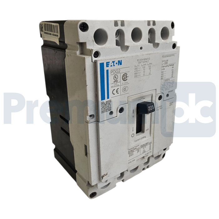 Eaton PDG23M0225TFFL PDG2 Power Defense 225A 3 Pole 600V Circuit Breaker USPI