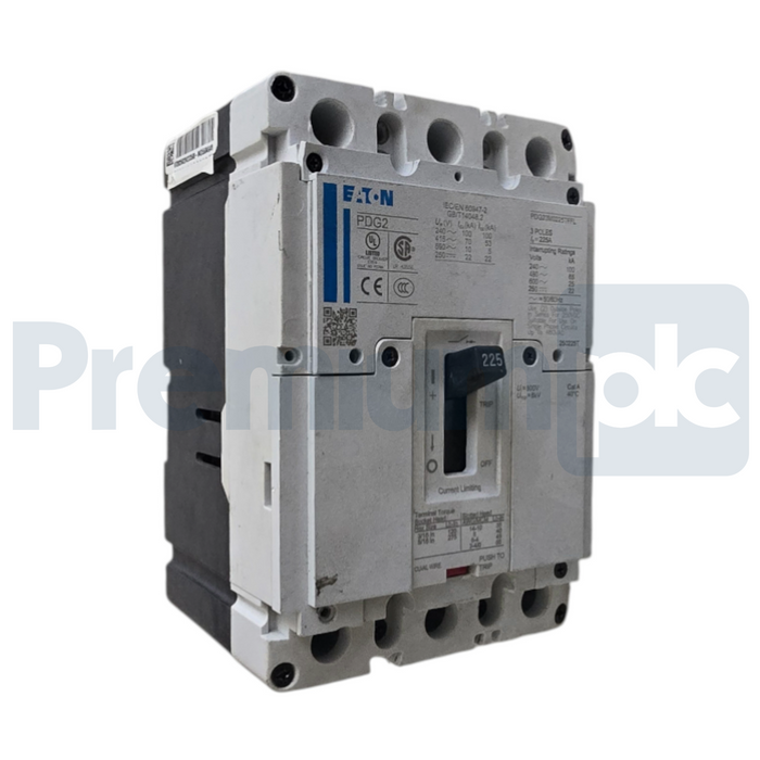 Eaton PDG23M0225TFFL PDG2 Power Defense 225A 3 Pole 600V Circuit Breaker USPI