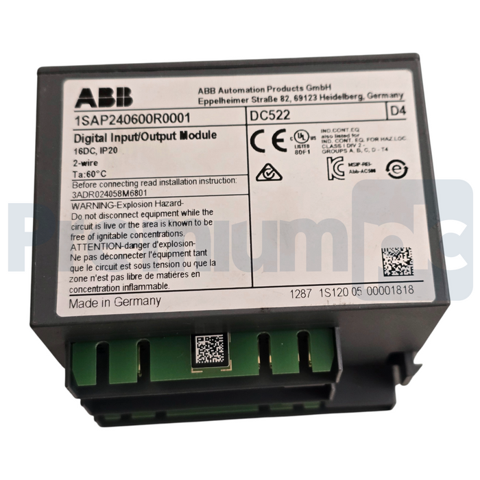 ABB 1SAP240600R0001 | DC522 S500 Digital Input/Output Module 16 DI/DO 24VDC NSMP