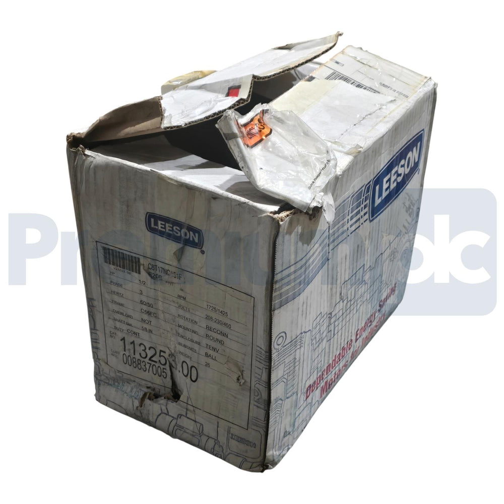 Leeson FIFE 113253.00 Motor 1/2HP 1725RPM 3PH 56C 230/460V TENV C6T17NC151F NEW