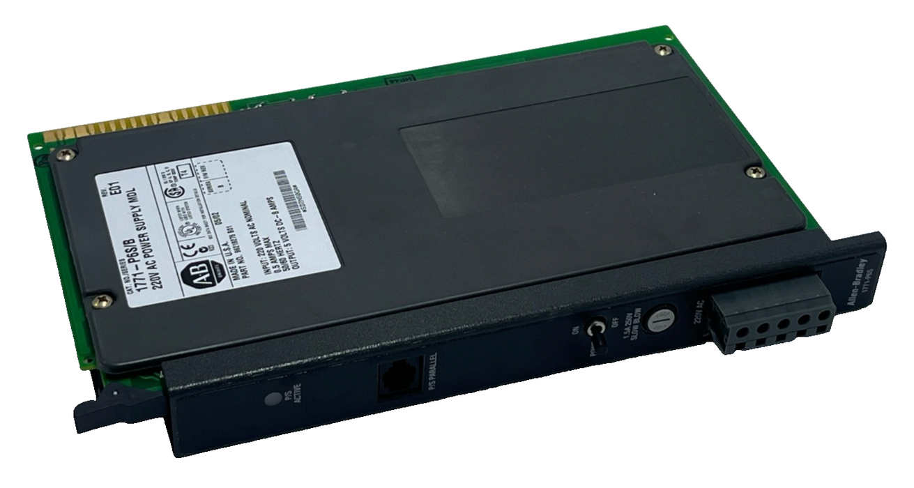 Allen-Bradley 1771-P6S/B Rev E01 Power Supply Module 220VAC PLC-5 96219276 B01