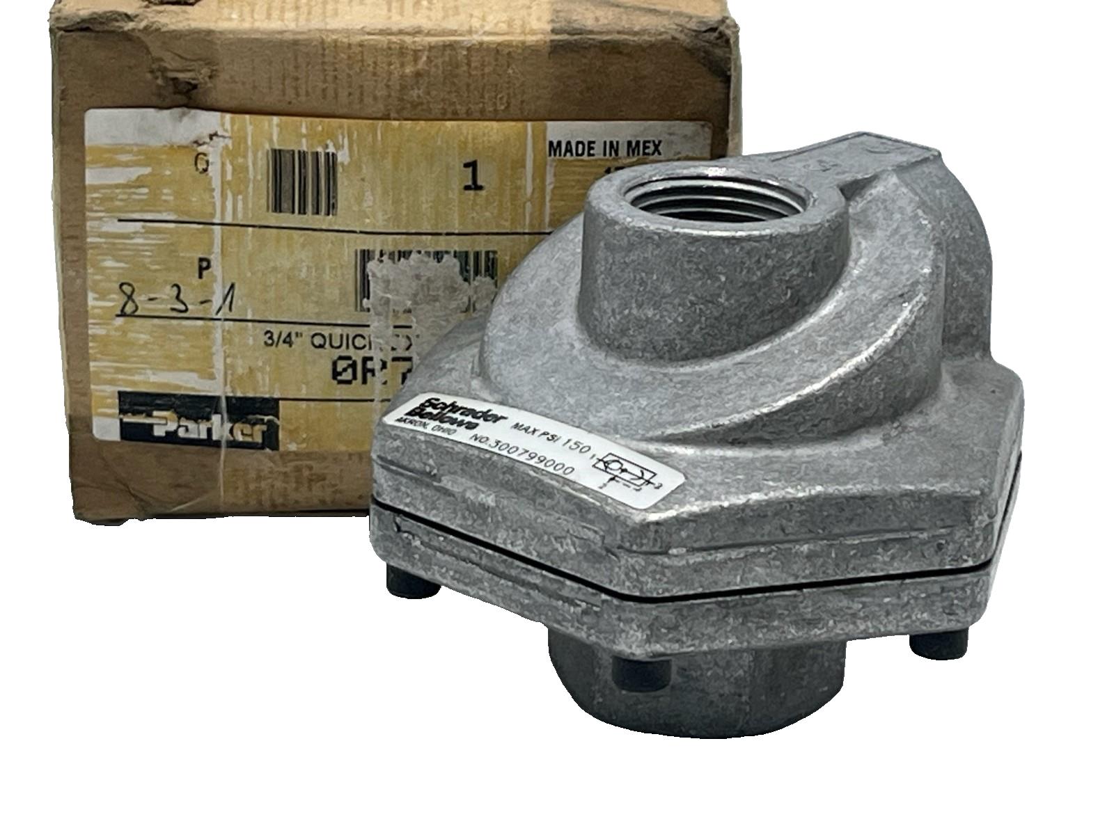 Schrader Bellows 300799000 / 30077-9000 Quick Exhaust Valve 150 PSI NSMP