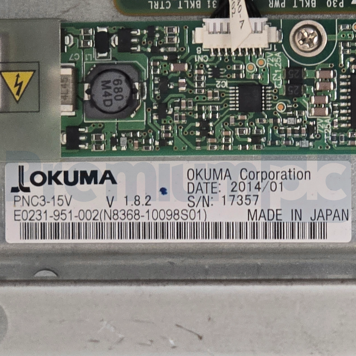Okuma OSP-P200A /P300 CNC Control Panel PNC3-15V E0231-951-002 | N8368-10098S01
