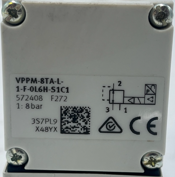 Festo VPPM-8TA-L-1-F-0L6H-S1C1 Proportional Pressure Regulator 572408 0-8 Bar