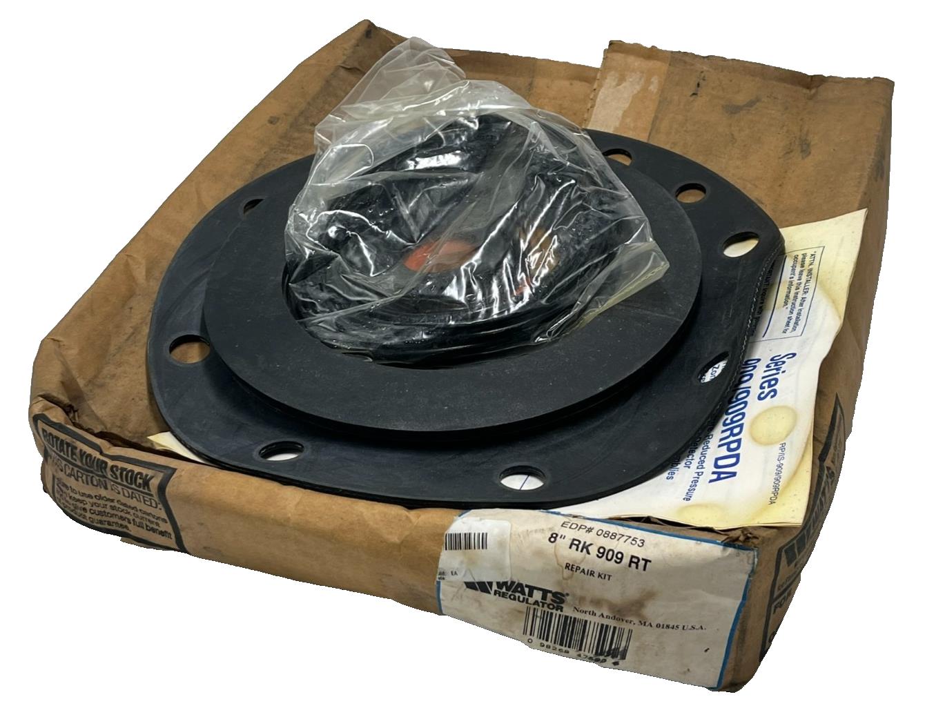 Watts RK 909-RT 8" Backflow Repair Kit | EDP 0887753 | 909-RT Total Rubber