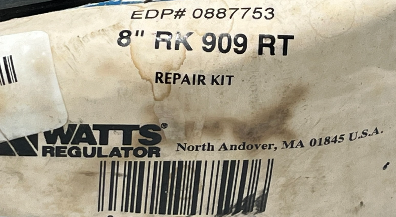Watts RK 909-RT 8" Backflow Repair Kit | EDP 0887753 | 909-RT Total Rubber