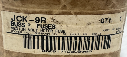 Cooper Bussmann JCK-9R Medium Voltage Fuse | 2.54kV 200A 50kA | JCK9R Motor Fuse