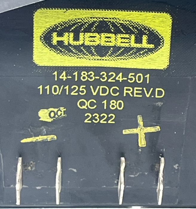 Hubbell HC14-193-100-582 DC Contactor | 1000A 600VDC | 125VDC Coil | Type 700