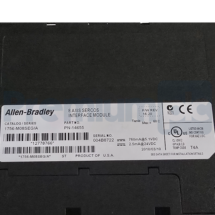 Allen-Bradley 1756-M08SEG /A ControlLogix 8-Axis Kinetix SERCOS Motion Module