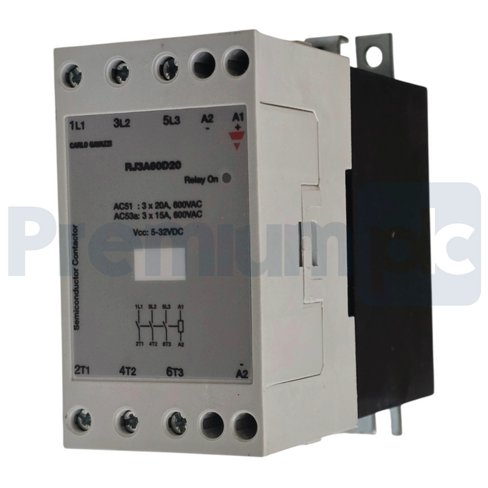 Carlo Gavazzi RJ3A60D20 | RJ3A Solid State Relay 3-Phase 20A 600VAC 5-32VDC NSMP