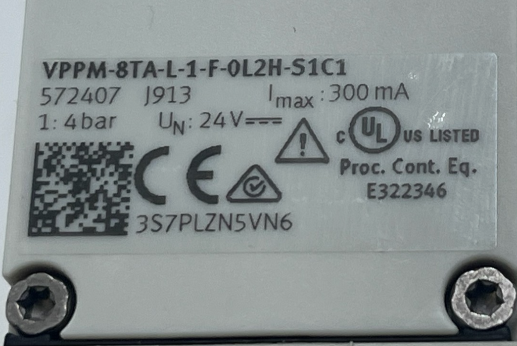 FESTO VPPM-8TA-L-1-F-0L2H-S1C1 Proportional Pressure Regulator 0-2 Bar