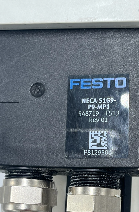 Festo MS6 Pneumatic Assembly: MS6-SV Safety Valve + MS6-LFM Fine Filter + MS6-FR