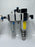 Festo MS6 Pneumatic Assembly: MS6-SV Safety Valve + MS6-LFM Fine Filter + MS6-FR
