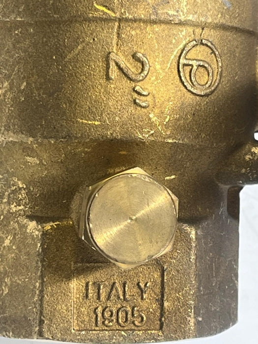 Jomar Valve 160-108 2" Brass Ball Valve Full Port Single Union End Side Tap NSNP