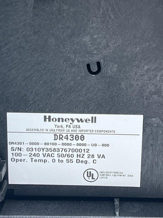 Honeywell DR4301-0000-B0100-0000-0000-U0-000 Circular Chart Recorder - DR4300