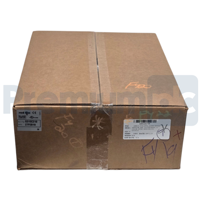 Red Lion G315C210 G3 Series 15" Color TFT HMI Operator Interface 24VDC NSFS
