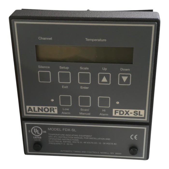 ALNOR FDX-SL Scanning Pyrometer | 30-Ch Temperature Indicator 605-500-030 NSMP