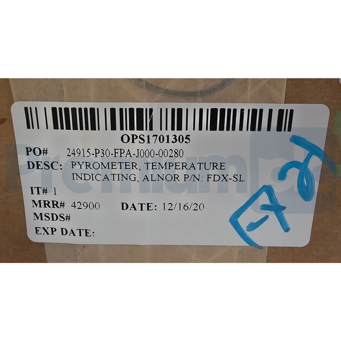 ALNOR FDX-SL Scanning Pyrometer | 30-Ch Temperature Indicator 605-500-030 NSMP